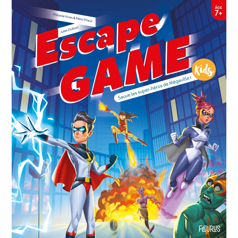 Escape Game Kids Sauve les super-héros de Mégaville ! (Jeunesse)