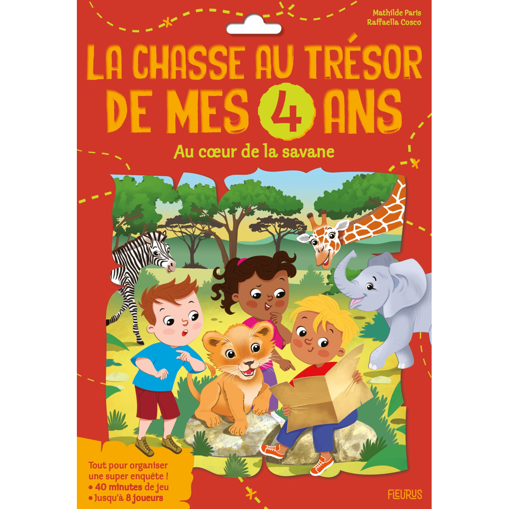 La super chasse au trésor de mes 4 ans - Au coeur de la savane (Coffret)