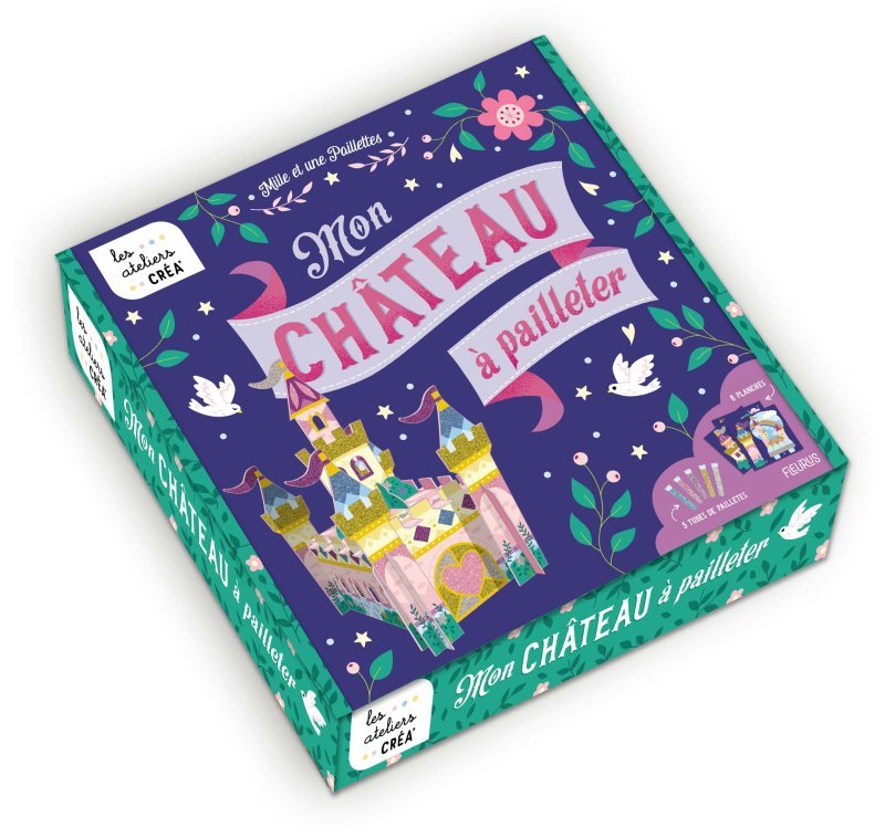 Mon château à pailleter : mille et une paillettes (Coffret)