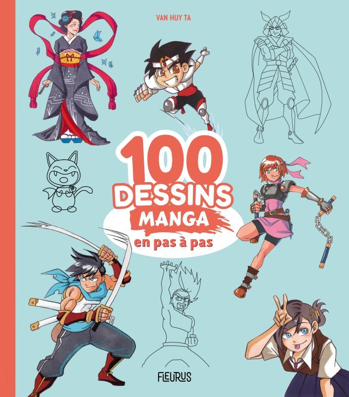 100 dessins manga en pas à pas (Broché)