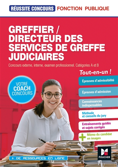 Réussite Concours - Greffier/Directeur des services de greffe judiciaires - Préparation complète (Br