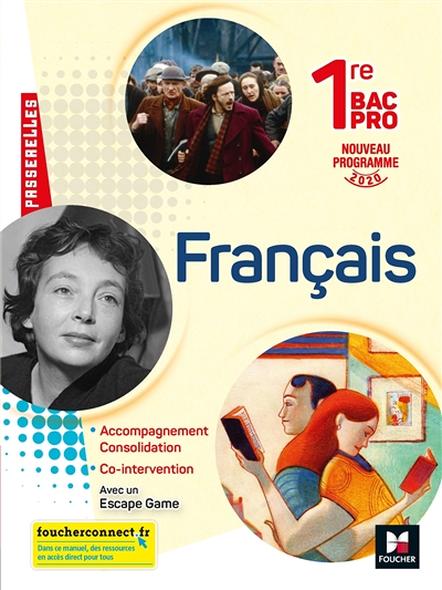 Passerelles - FRANCAIS 1re bac pro - Ed. 2020 - Livre élève (Broché)