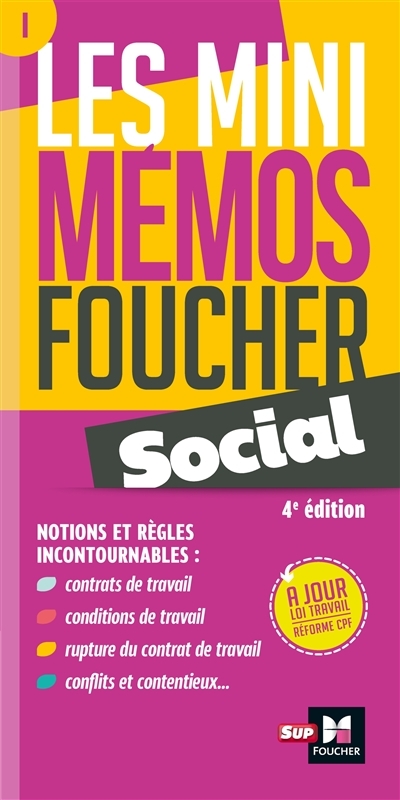Les mini memos Foucher - Social - 4e édition - Révision (Broché)