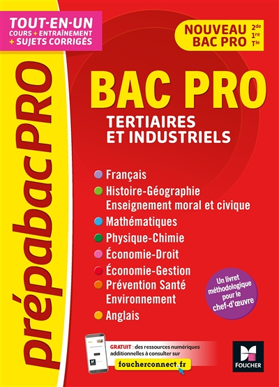 PrépabacPro - Bac Pro Tertiaires et industriels - Matières générales - Révision et entraînement (Bro