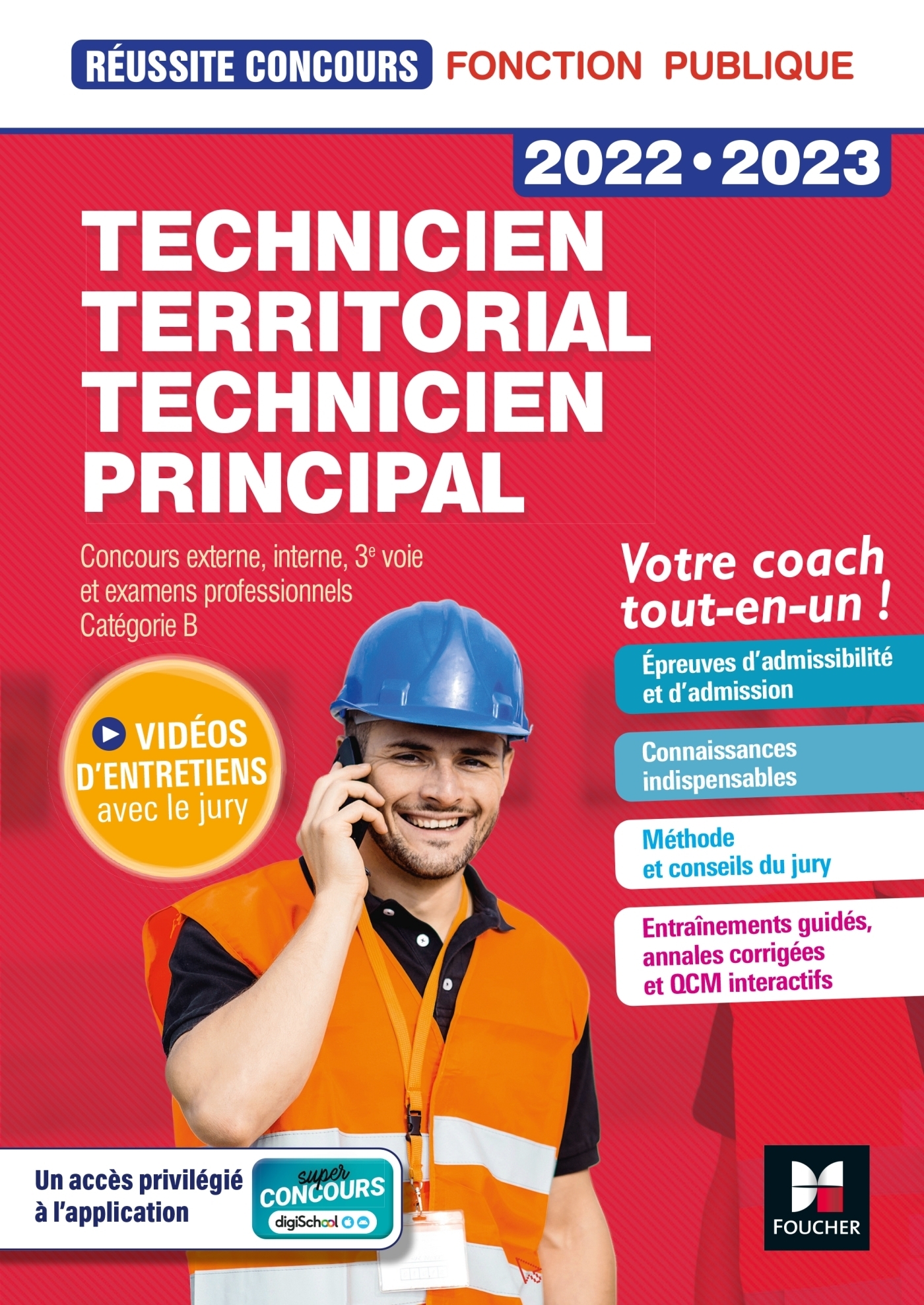 Réussite Concours - Technicien territorial / principal - 2022-2023 - Préparation complète (Broché)