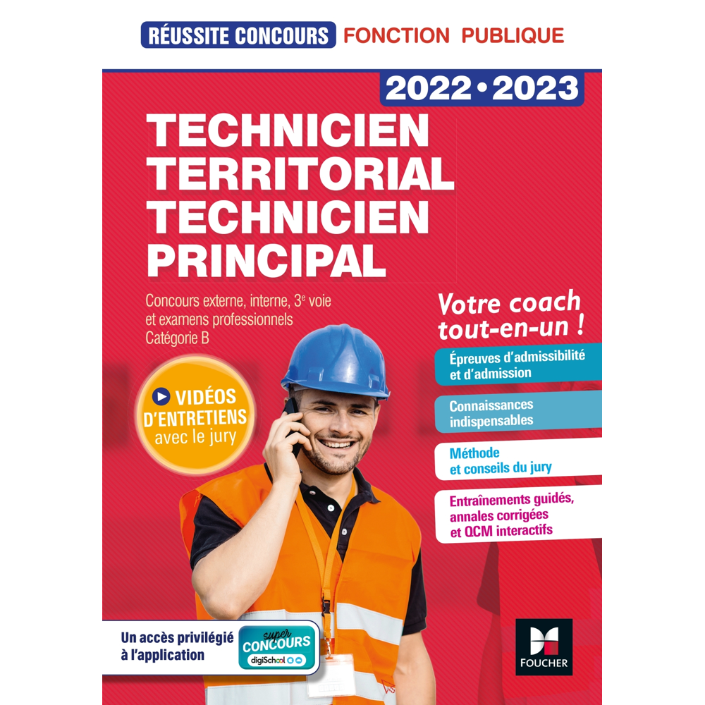 Réussite Concours - Technicien territorial / principal - 2022-2023 - Préparation complète (Broché)