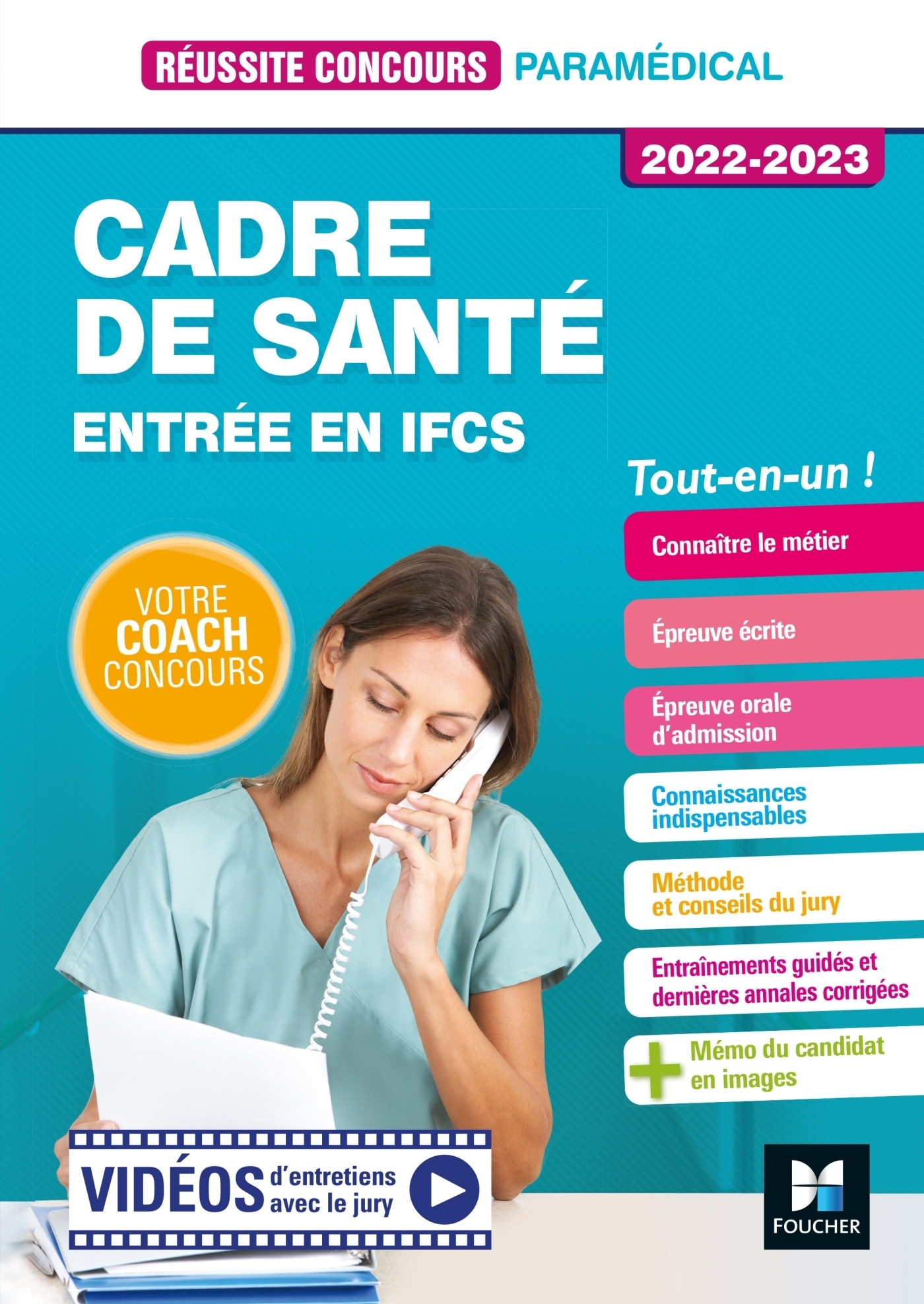 Réussite Concours - Cadre de santé - Entrée en IFCS - 2022-2023 - Préparation complète (Broché)