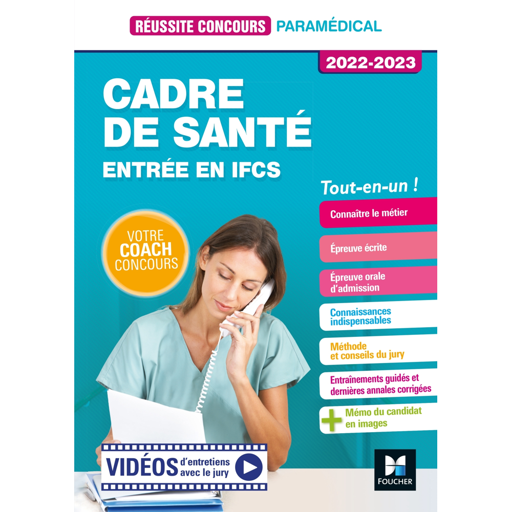 Réussite Concours - Cadre de santé - Entrée en IFCS - 2022-2023 - Préparation complète (Broché)