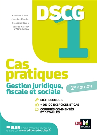 DSCG 1 - Gestion juridique fiscale et sociale - Cas pratiques (Broché)