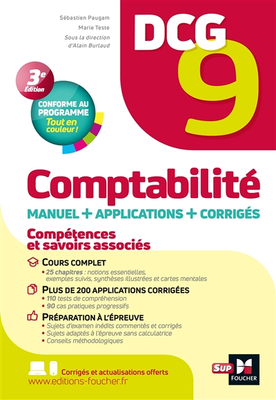 DCG 9 - Comptabilité - Manuel et applications 12e édition (Broché)