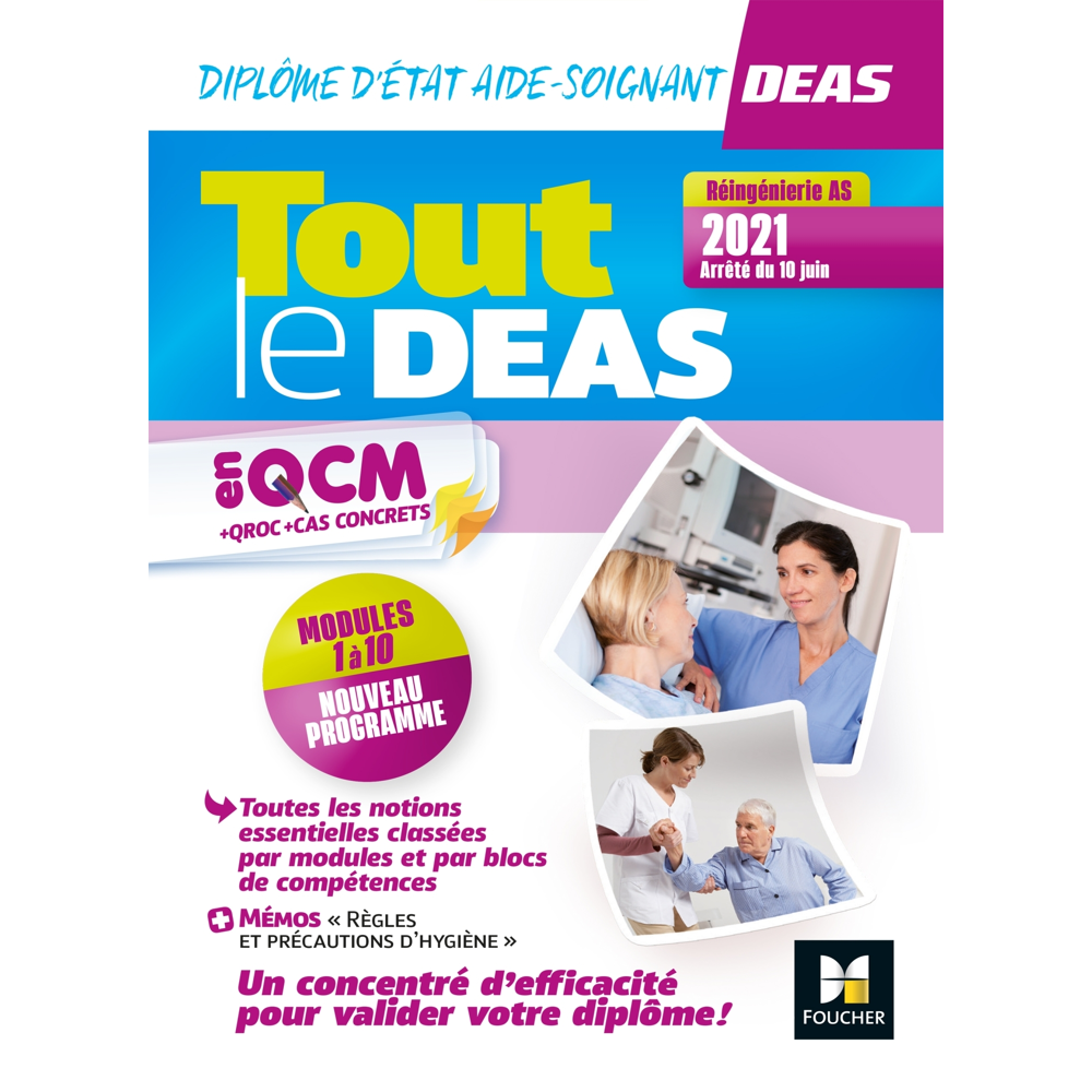 Tout le DEAS en QCM/QROC - IFAS - Diplôme d'État d'aide-soignant -4e ed- nouveau reférentiel 2021 (B