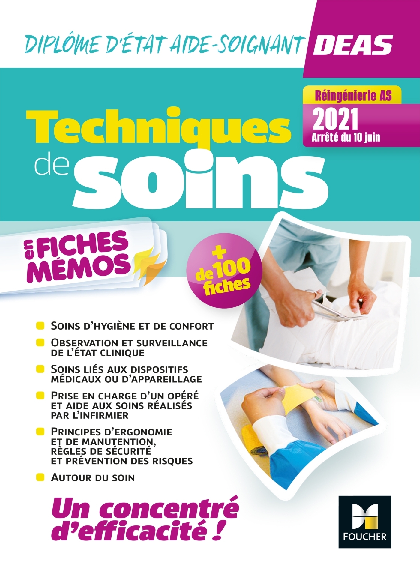 Techniques de soins en fiches mémos - DEAS 4e ed._Nouveau référentiel 2021 (Broché)
