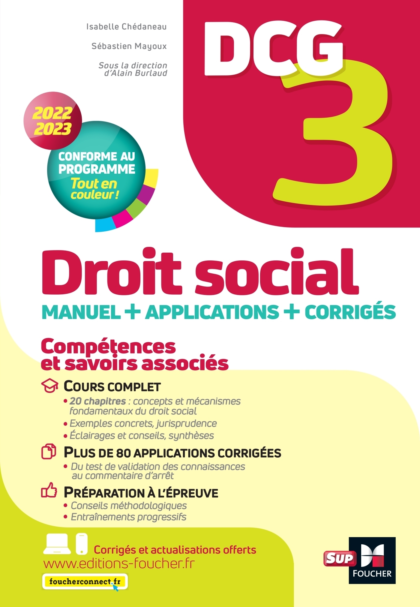 DCG 3 - Droit social - Manuel et applications - Millésime 2022-2023 (Broché)