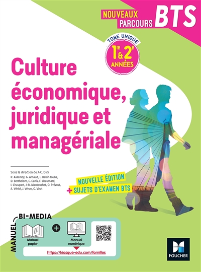 Nouveaux Parcours - Culture économique juridique et managériale (CEJM) BTS 1re & 2e années - 202