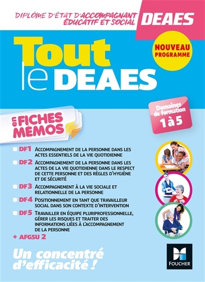 Tout le DEAES en fiches mémos - Nouveau programme (Broché)