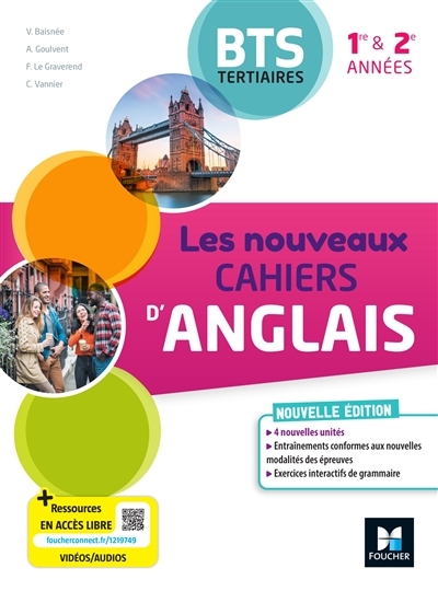 Les Nouveaux Cahiers d'ANGLAIS - BTS Tertiaires - 1re et 2e années - Ed. 2023 - Livre élève (Broché)