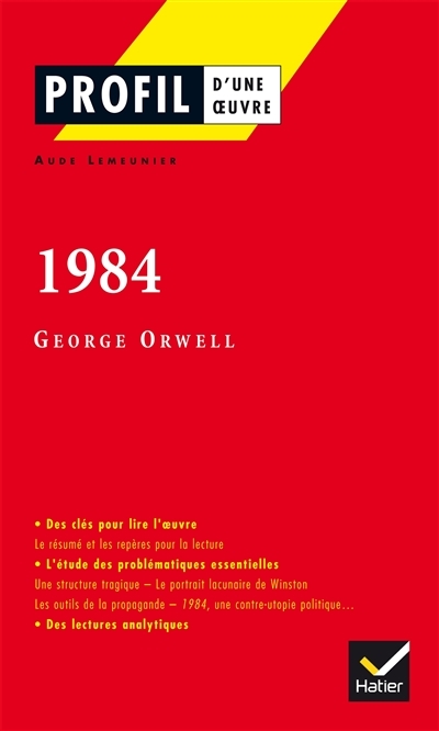 Profil - Orwell (George) : 1984 - analyse littéraire de l'oeuvre (Poche)