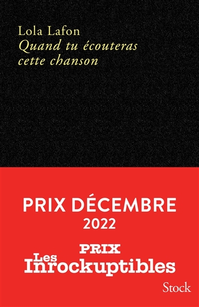 Quand tu écouteras cette chanson GRAND PRIX DES LECTRICES ELLE 2023 - Grand prix des lectrices ELLE 