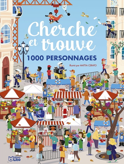 Cherche et trouve : 1.000 personnages : couverture bleue (Jeunesse)