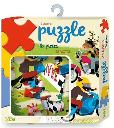 Les motos : puzzle (Coffret)