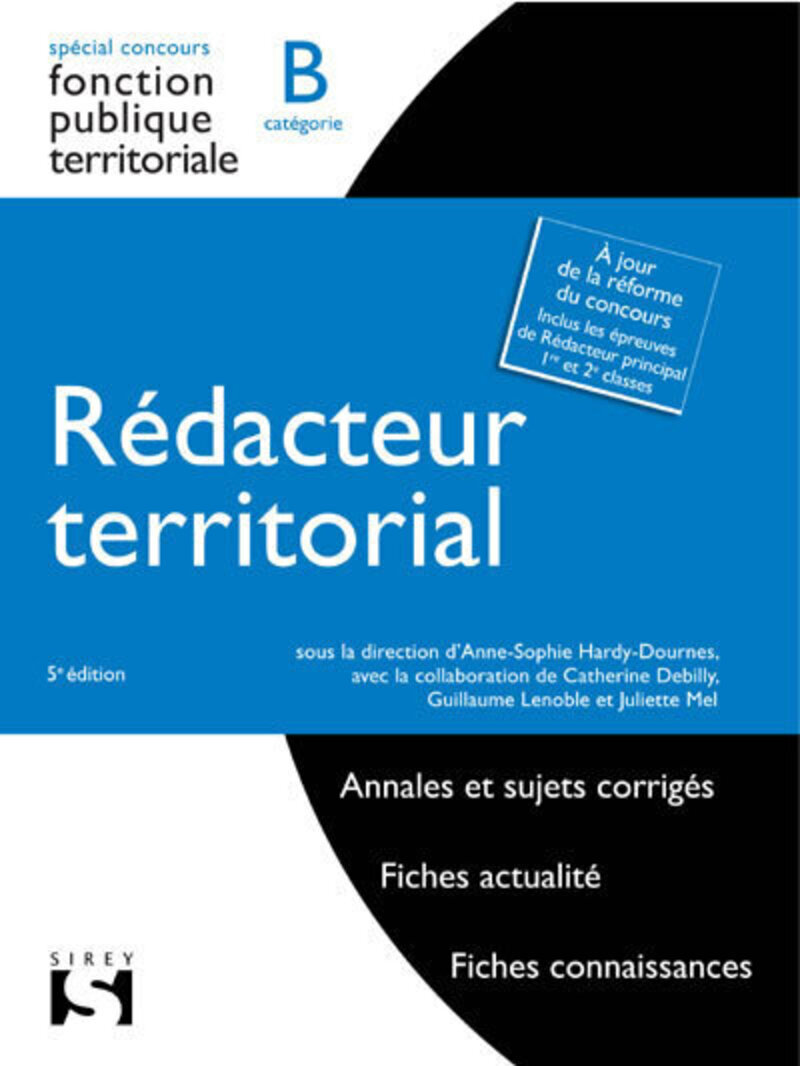 Rédacteur territorial. Catégorie B. 5e éd. (Broché)