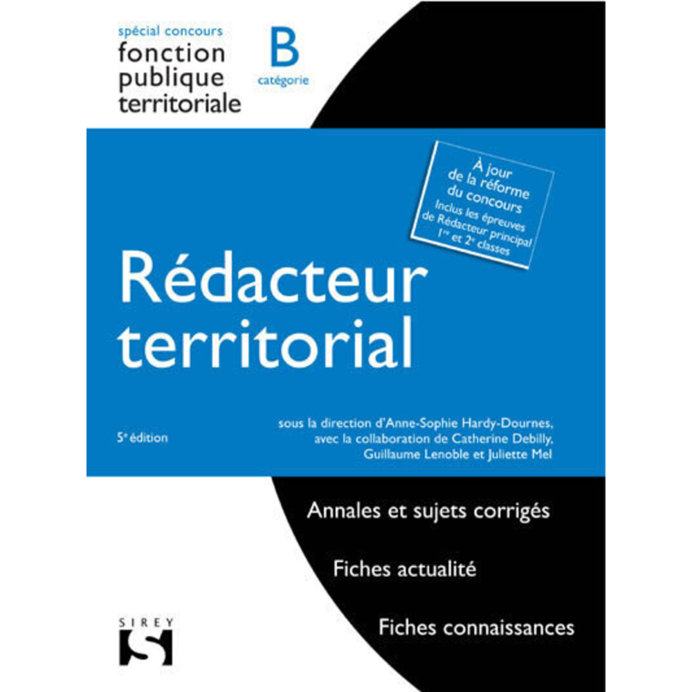 Rédacteur territorial. Catégorie B. 5e éd. (Broché)