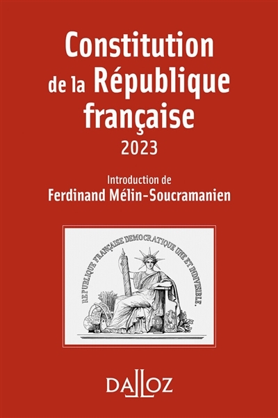 Constitution de la République française 20ed (Broché)