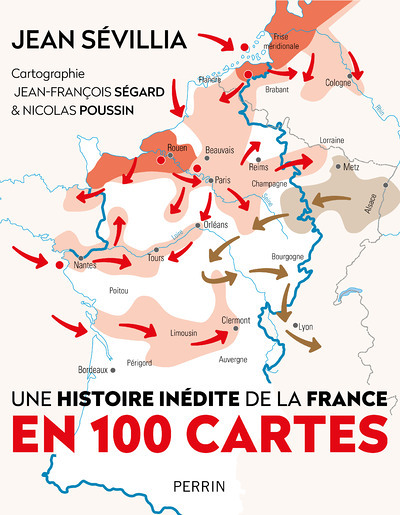 Une Histoire inédite de la France en 100 cartes (Relié)