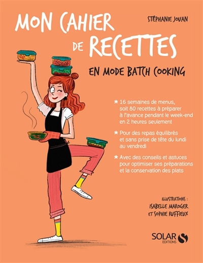 Mon cahier de recettes en mode batch cooking (Broché)