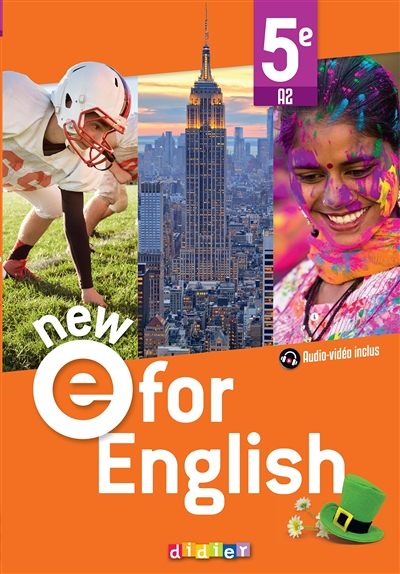 NEW E For English - Anglais 5e Ed. 2022 - Livre élève (Broché)