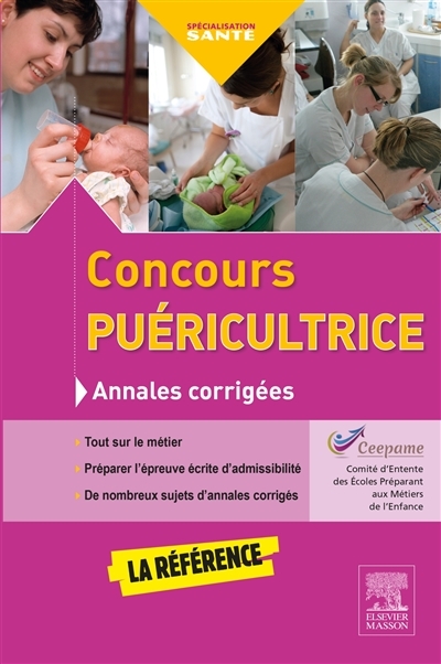 Concours puéricultrice - Annales corrigées - S'entraîner avec les sujets officiels (Broché)
