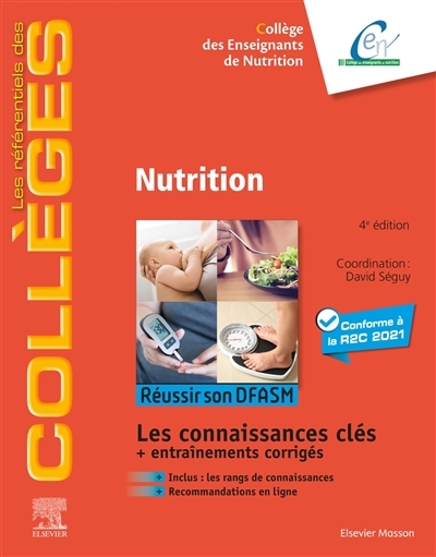 Nutrition - Réussir son DFASM - Connaissances clés (Broché)
