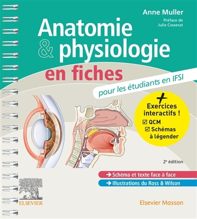 Anatomie et physiologie en fiches pour les étudiants en IFSI - Avec un site Internet d'entraînements