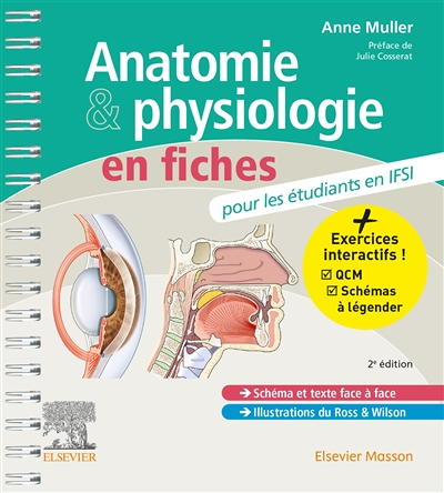 Anatomie et physiologie en fiches pour les étudiants en IFSI - Avec un site Internet d'entraînements