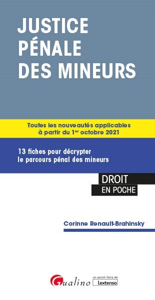 Justice pénale des mineurs - 13 fiches pour décrypter le parcours pénal des mineurs (Poche)