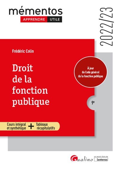 Droit de la fonction publique (Broché)