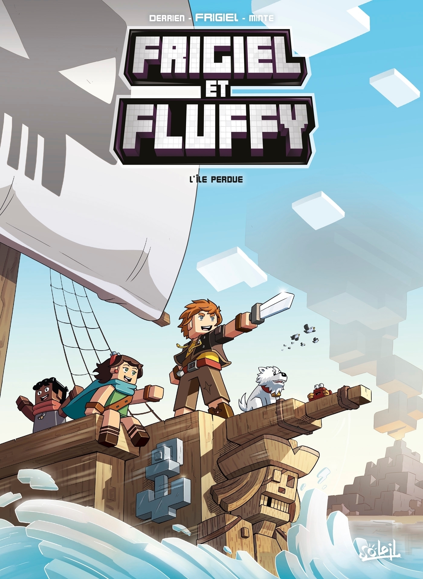 Frigiel et Fluffy Tome 5 - L'île perdue - Minecraft (BD)