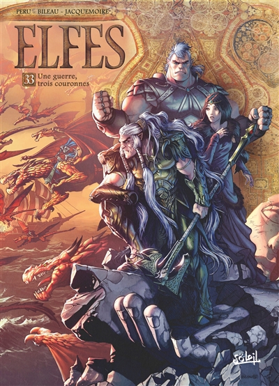 Elfes Tome 33 - Une guerre, trois couronnes (BD)