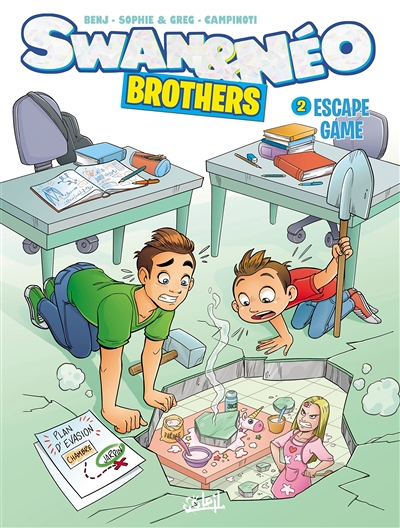 Swan et Néo - Brothers Tome 2 - Escape game (BD)