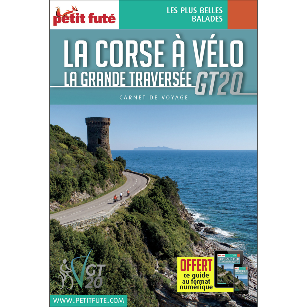 Guide Corse à vélo 2023 Carnet Petit Futé - La Grande Traversée GT20 (Broché)