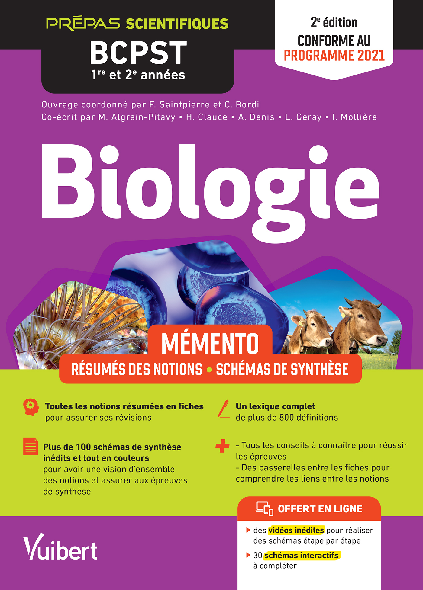Mémento de Biologie BCPST 1re et 2e années - Notions-clés - Schémas de synthèse - Lexique - Conforme