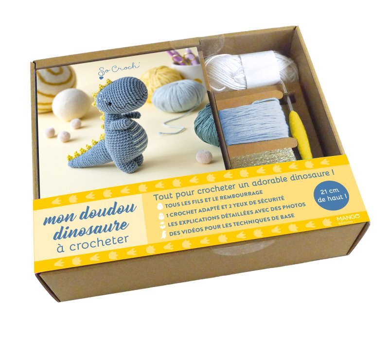 Mon doudou dino à crocheter (Coffret)