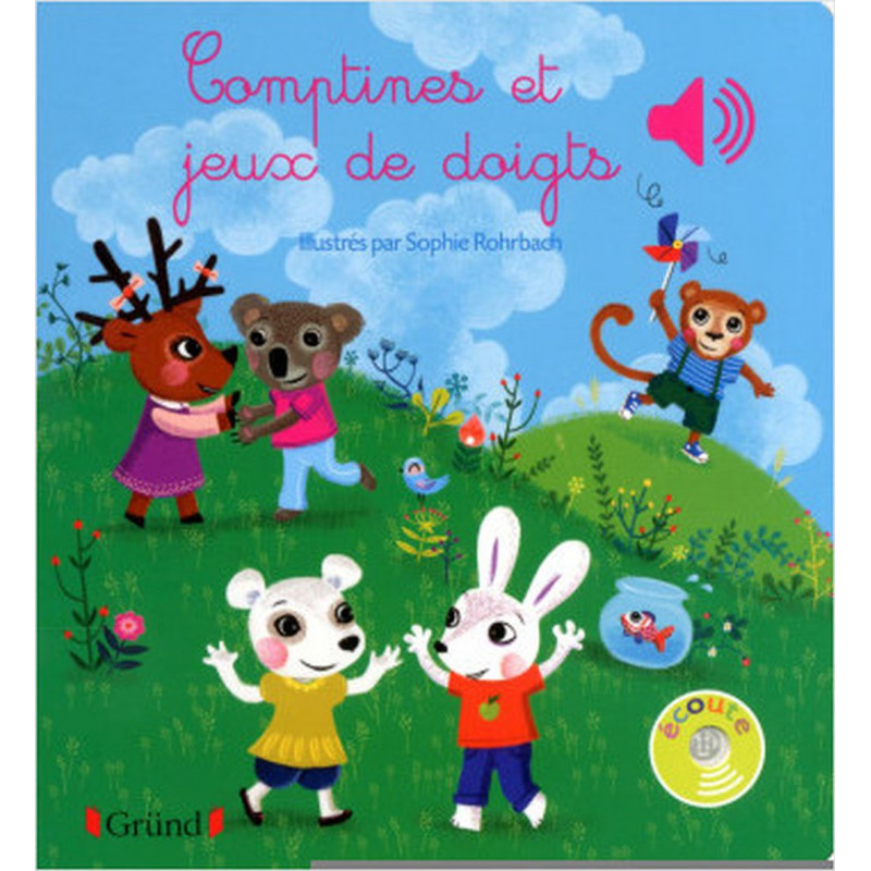 Comptines et jeux de doigts - Livre sonore avec 6 puce - Dès 1 an (Jeunesse)