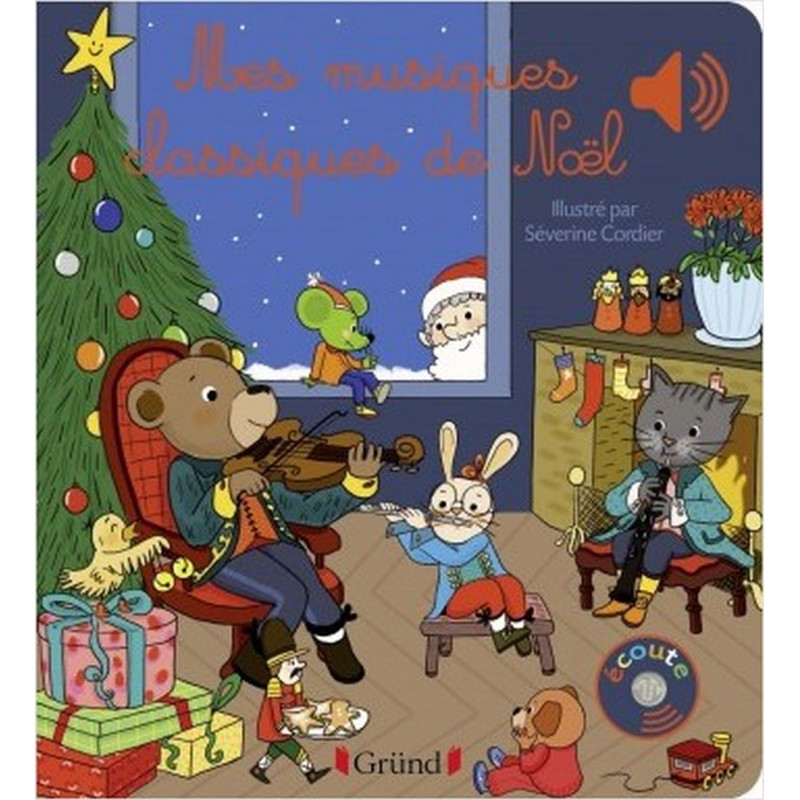 Mes musiques classiques de Noël - Livre sonore avec 6 puces - Dès 1 an (Jeunesse)