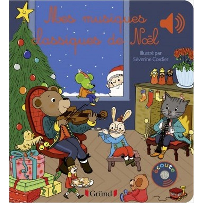 Mes musiques classiques de Noël - Livre sonore avec 6 puces - Dès 1 an (Jeunesse)