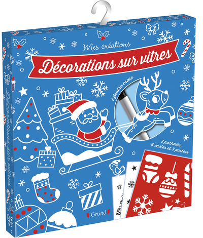 Pochette Décorations Noël sur vitres (Coffret)