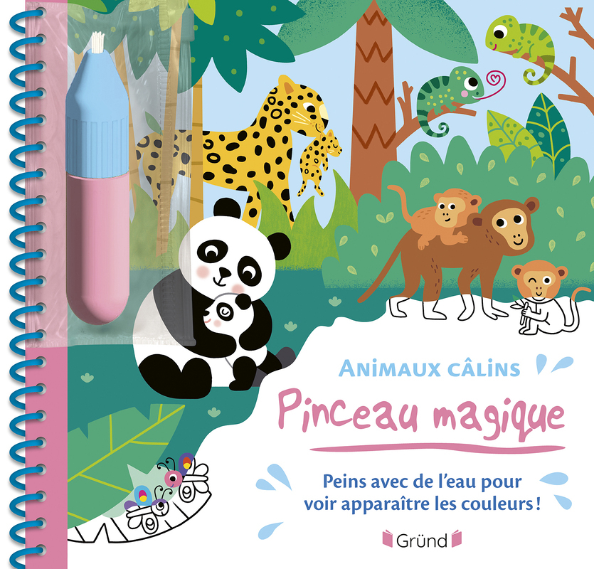 Pinceau magique - Animaux câlins (Spirale)