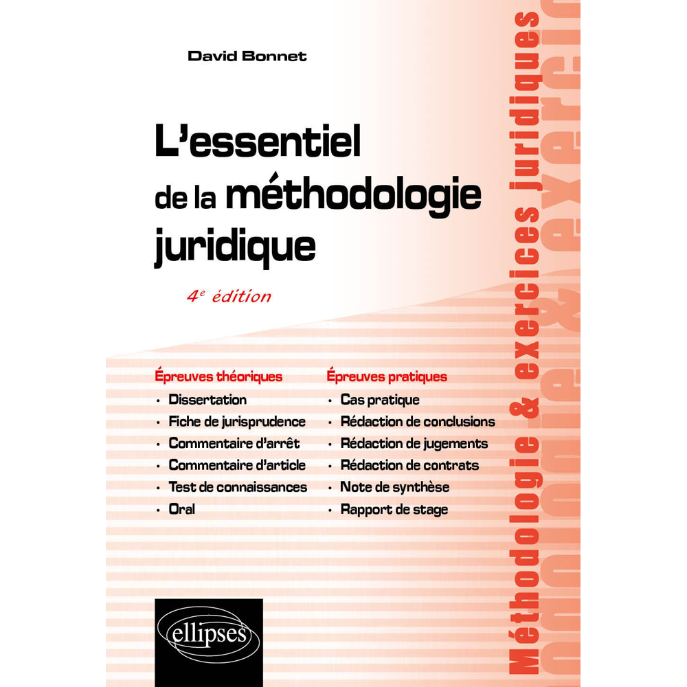 L'essentiel de la méthodologie juridique - 4e édition (Broché)
