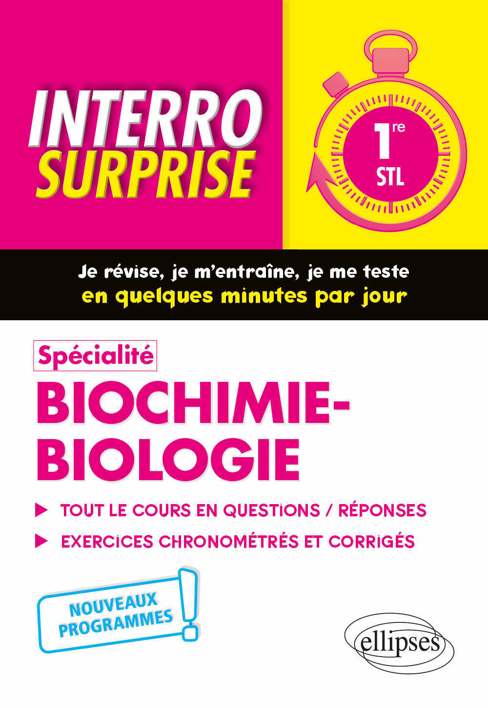 Spécialité Biochimie-biologie - Première STL - Nouveaux programmes (Broché)