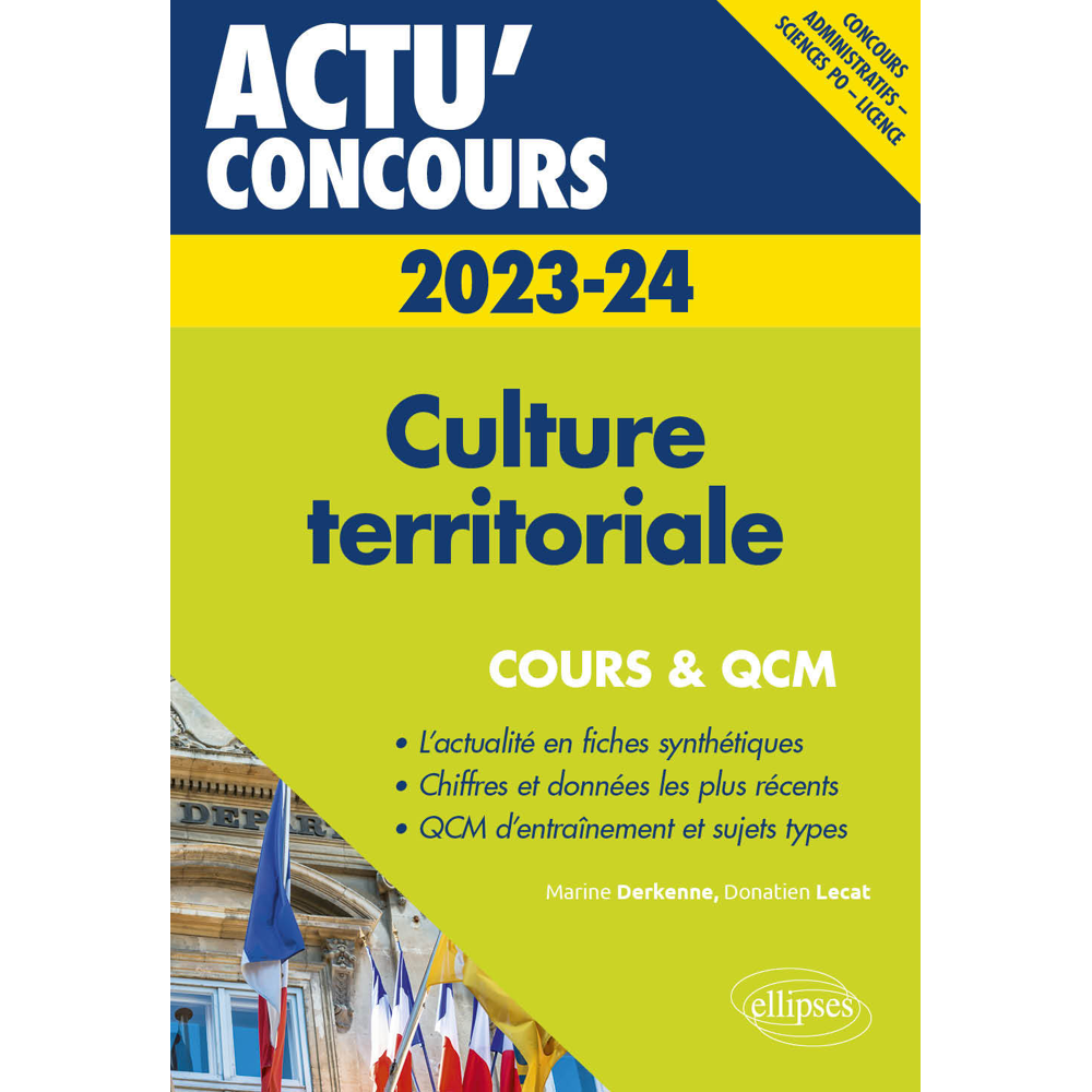 Culture territoriale 2023-2024 - Cours et QCM (Broché)